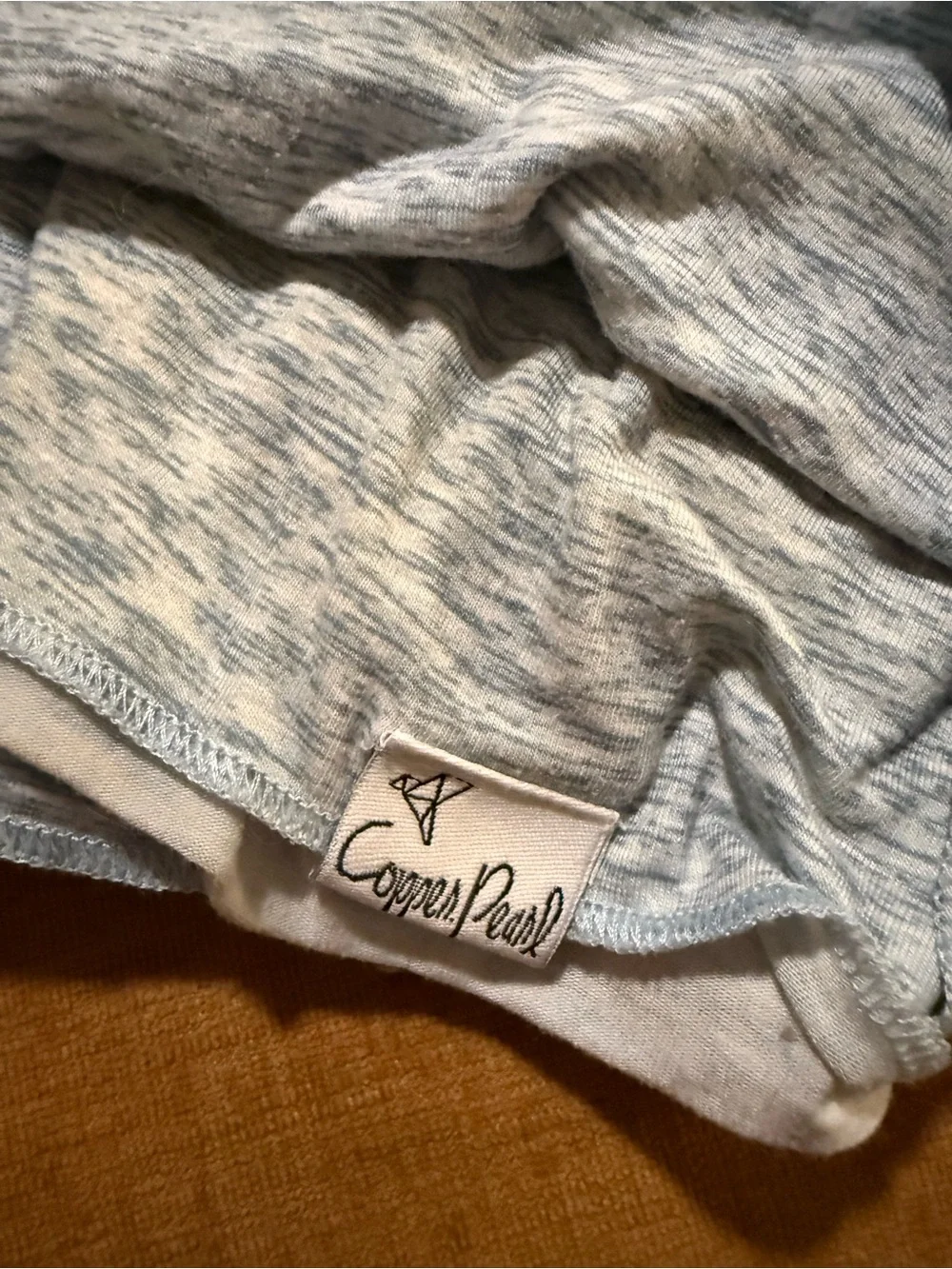 Light Blue Heather Throw Blanket - Unbranded Cozy Knit